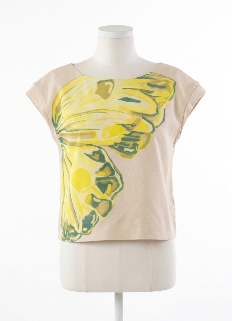 NEW EMILY MCCARTHY hatti crewneck top in clouded yellow